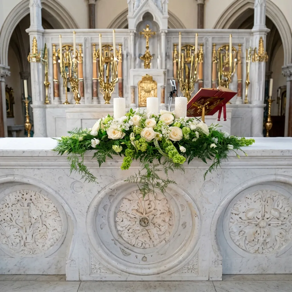 Decoración Iglesia · Modelo 5 - Anaís Floristes, floristería en Mataró (foto 2)
