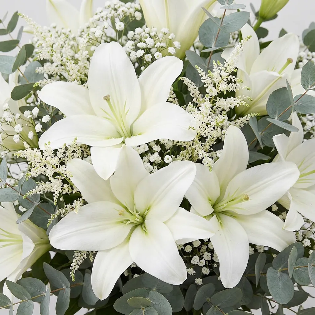 Ramo de lilium blanco - Anaís Floristes, floristería en Mataró (foto 3)